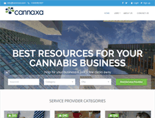 Tablet Screenshot of cannaxa.com